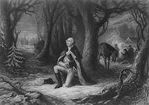 George Washington in prayer